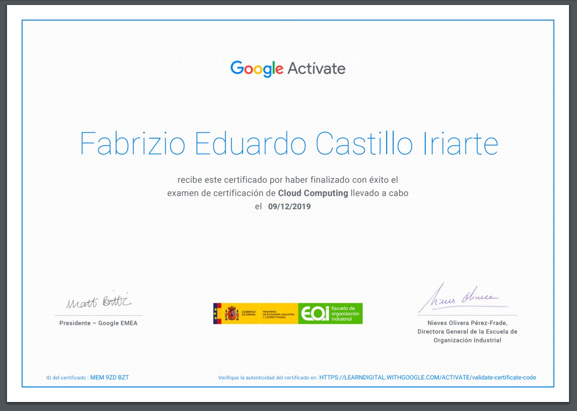 Certificación en Cloud Computing