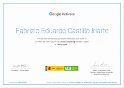Fabrizio Castillo I. - Certificado de Cloud Computing